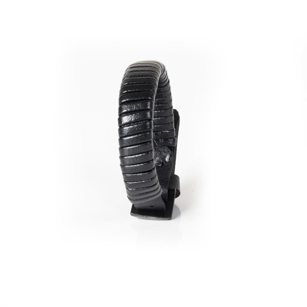 Ursul U-Turn Revolution Black Python Leather Bracelet